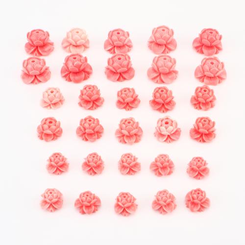 Sea Bamboo Coral Beads, Lotus, DIY & different size for choice, pink, Sold By PC