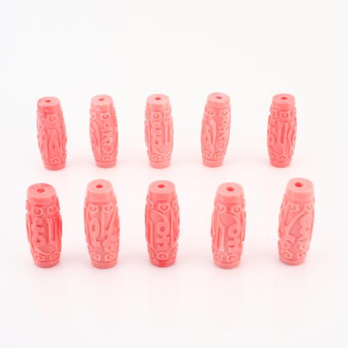 Sea Bamboo Coral Beads, DIY, pink, 35x13x13mm, Sold By PC