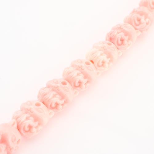 Sea Bamboo Coral Beads, Fox, DIY, pink, 15x11x11mm, Sold By Strand