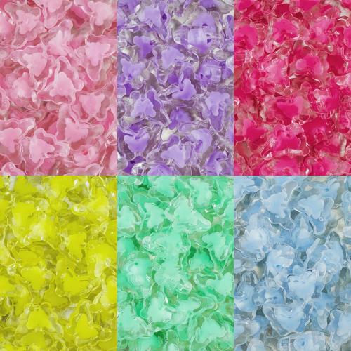 Bead in Bead Acrylic Beads, Butterfly, DIY, more colors for choice, 16x6mm, Hole:Approx 2mm, 30PCs/Bag, Sold By Bag