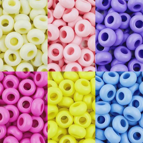 Opaque Acrylic Beads, Abacus, DIY, more colors for choice, 13x7mm, Hole:Approx 6mm, 30PCs/Bag, Sold By Bag
