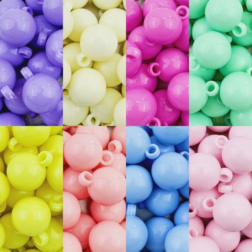 Opaque Acrylic Beads, Round, DIY, more colors for choice, 16mm, Hole:Approx 3mm, 10PCs/Bag, Sold By Bag