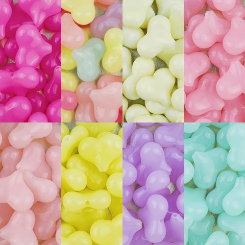 Jelly Style Acrylic Beads, Heart, DIY, more colors for choice, 22x9mm, Hole:Approx 2mm, 10PCs/Bag, Sold By Bag