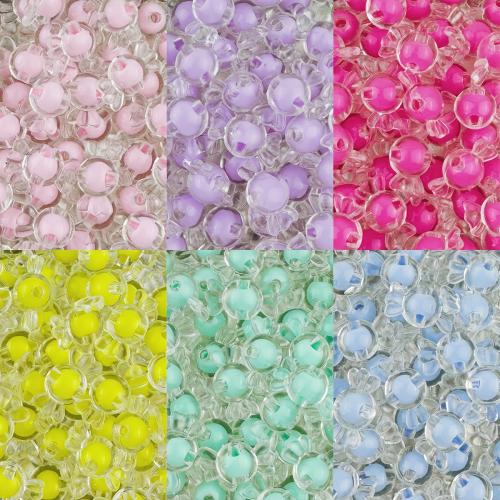 Bead in Bead Acrylic Beads, Candy, DIY, more colors for choice, 9x16mm, Hole:Approx 2mm, 30PCs/Bag, Sold By Bag