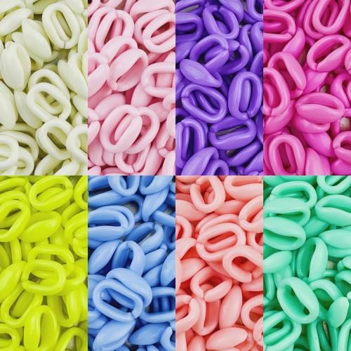 Acrylic Linking Ring, DIY, more colors for choice, 10x16mm, 50PCs/Bag, Sold By Bag