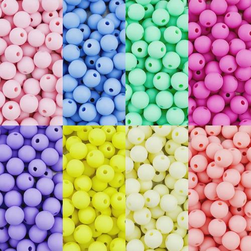 Frosted Acrylic Beads, Round, DIY & different size for choice, more colors for choice, Sold By Bag