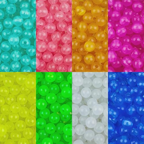 Jelly Style Acrylic Beads, Round, DIY & different size for choice & luminated, more colors for choice, Sold By Bag