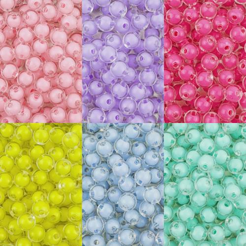 Bead in Bead Acrylic Beads, Round, DIY & different size for choice, more colors for choice, Sold By Bag
