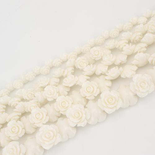 Sea Bamboo Coral Beads, Flower, DIY & different size for choice, beige, Sold By Strand