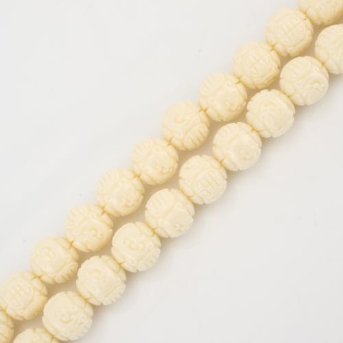 Sea Bamboo Coral Beads, DIY, yellow, 9x9x9mm, Sold By Strand