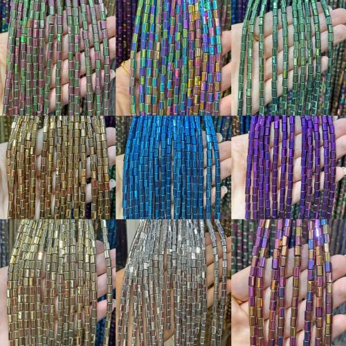 Gemstone Jewelry Beads, Column, DIY, more colors for choice, 4x6mm, Sold Per Approx 38 cm Strand