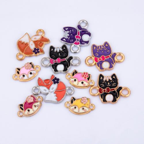 Tier Zinklegierung Schmuckverbinder, plattiert, DIY & verschiedene Stile für Wahl & Emaille & 1/1-Schleife, keine, verkauft von PC