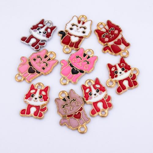 Tier Zinklegierung Schmuckverbinder, plattiert, DIY & verschiedene Stile für Wahl & Emaille & 1/1-Schleife, keine, verkauft von PC