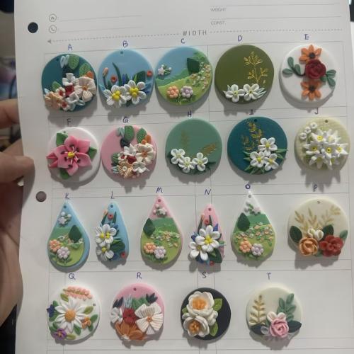 кулон из полимерной глины, полимерный клей, DIY & разные стили для выбора, продается PC