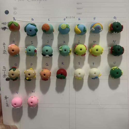 Бусины из полимерной глины, полимерный клей, DIY & разные стили для выбора, отверстие:Приблизительно 3mm, продается PC