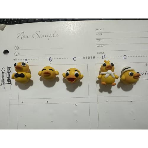 Polymer Clay Beads, Duck, DIY & different styles for choice, Hole:Approx 2mm, Sold By PC