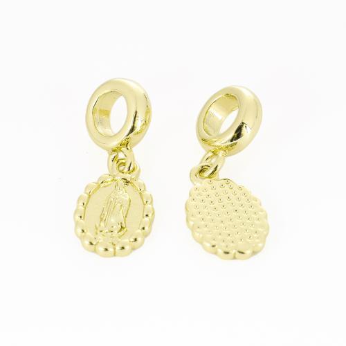 Brass Jewelry Pendants, gold color plated, DIY, 22x9x9mm, Sold By PC