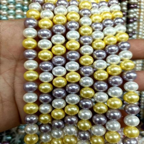 Südsee Muschelperlen, Muschelkern, rund, DIY, keine, 8mm, ca. 36PCs/Strang, verkauft von Strang