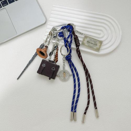 Polyester Bag Pendant, with Tibetan Style, vintage & Unisex, 230mm, Sold By PC