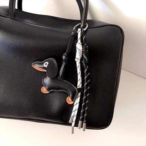 Nylon Key Clasp, with PU Leather, Dog, cute & Unisex, more colors for choice, 230mm, Sold By PC