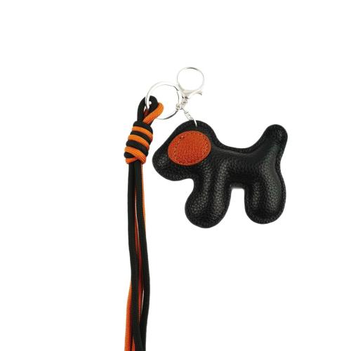 Искусственная кожа застежка для ключей, с цинковый сплав, Собака, Милые & Женский, Много цветов для выбора, 230mm, продается PC