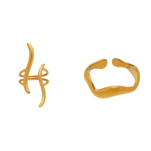 Stainless Steel Finger Ring, 304 Stainless Steel, Vacuum Ion Plating, different styles for choice & for woman, more colors for choice, Sold By PC