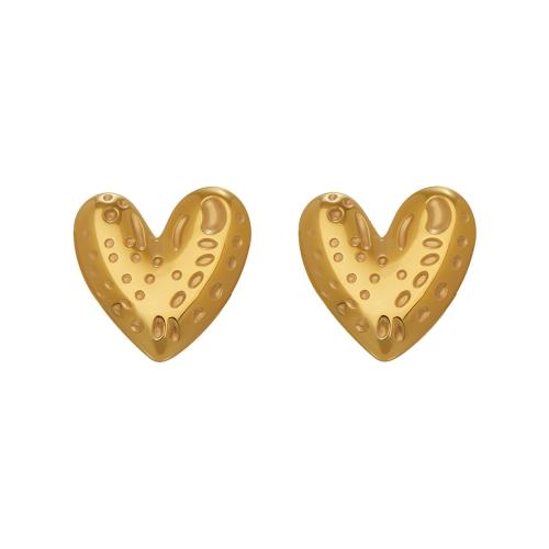 Pendientes de Acero Inoxidable, Corazón, chapado, para mujer, más colores para la opción, 14.50mm, Vendido por Par