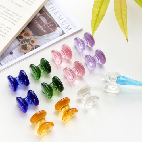 Glass Pen Display, cute, more colors for choice, 25x25mm, Sold By PC