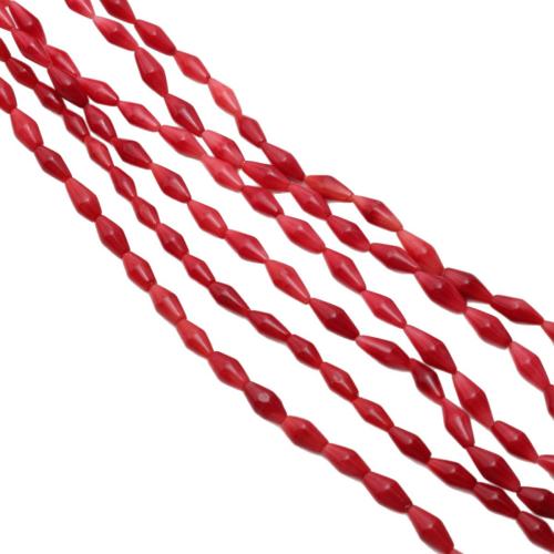 Sea Bamboo Coral Beads, polished, DIY, red, 5x11mm, Sold Per Approx 38 cm Strand