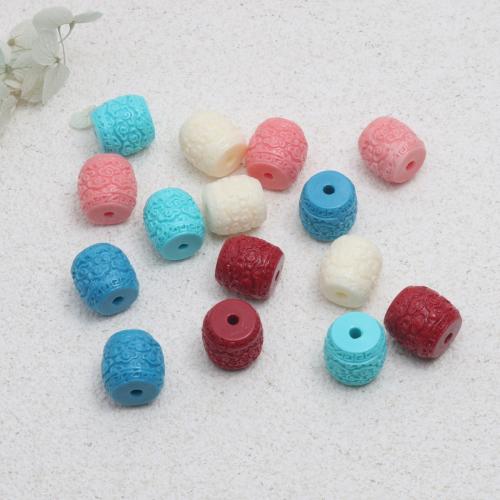 Resin Jewelry Beads, injection moulding, DIY, more colors for choice, 10.30x11mm, 100PCs/Bag, Sold By Bag