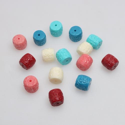 Resin Jewelry Beads, injection moulding, DIY, more colors for choice, 10.30x11mm, 100PCs/Bag, Sold By Bag