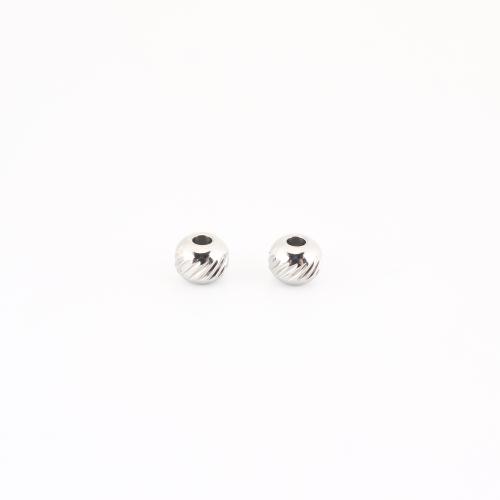 Acier inoxydable Spacer Perles, Acier inoxydable 304, DIY, couleur originale, 5x6x6mm, Vendu par PC