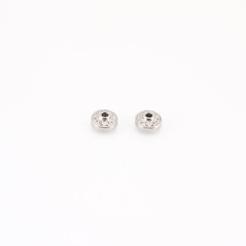 Acier inoxydable Spacer Perles, Acier inoxydable 304, DIY, couleur originale, 4x7x7mm, Vendu par PC