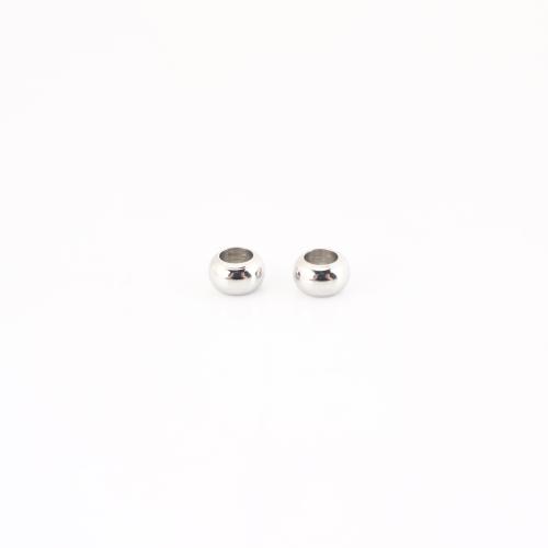 Acier inoxydable Spacer Perles, Acier inoxydable 304, DIY, couleur originale, 4x4x6mm, Vendu par PC