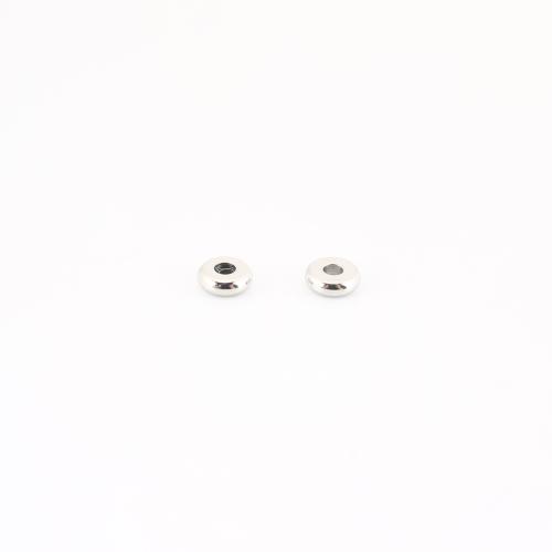 Acier inoxydable Spacer Perles, Acier inoxydable 304, DIY, couleur originale, 5x5x2mm, Vendu par PC