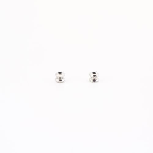 Acier inoxydable Spacer Perles, Acier inoxydable 304, DIY, couleur originale, 3x4x4mm, Vendu par PC