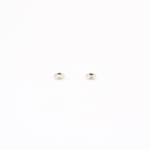 Acier inoxydable Spacer Perles, Acier inoxydable 304, DIY, couleur originale, 4x4x2mm, Vendu par PC