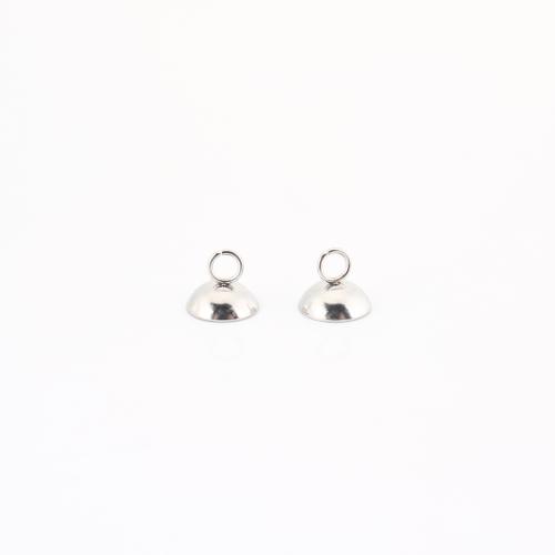 Acier inoxydable 304 Pendentif crochet, DIY, couleur originale, 7x7x7mm, Vendu par PC