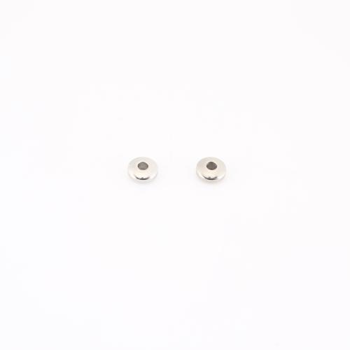 Acier inoxydable Spacer Perles, Acier inoxydable 304, DIY, couleur originale, 5x5x2mm, Vendu par PC