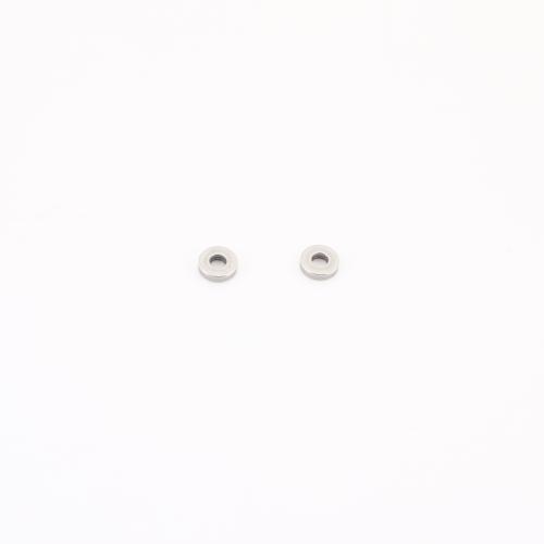 Acier inoxydable Spacer Perles, Acier inoxydable 304, DIY, couleur originale, 4x4x1mm, Vendu par PC