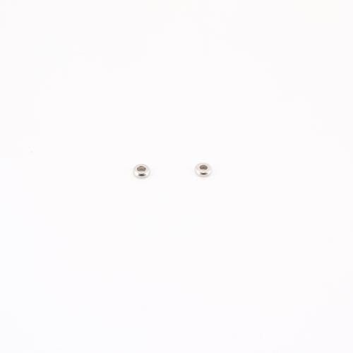 Acier inoxydable Spacer Perles, Acier inoxydable 304, DIY, couleur originale, 3x3x1mm, Vendu par PC