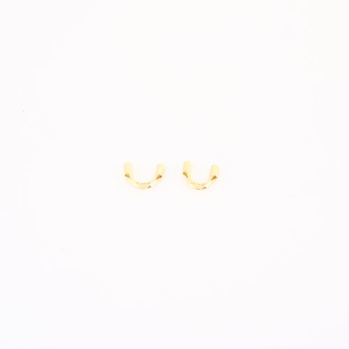 Acier inoxydable 304 Garde-fil, Placage de couleur d'or, DIY, 5x5x6mm, Vendu par PC