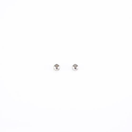 Acier inoxydable Spacer Perles, Acier inoxydable 304, DIY, couleur originale, 3x3x3mm, Vendu par PC