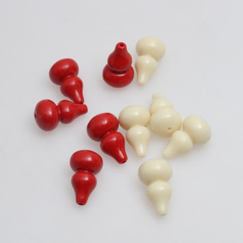 Resin Jewelry Beads, Calabash, injection moulding, DIY, more colors for choice, 20x118mm, 100PCs/Bag, Sold By Bag