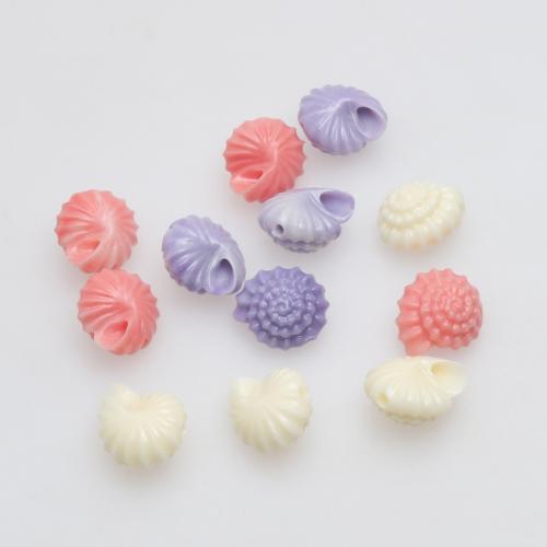 Resin Jewelry Beads, Conch, injection moulding, DIY, more colors for choice, 12mm, 100PCs/Bag, Sold By Bag
