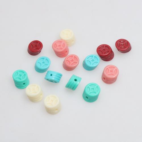 Resin Jewelry Beads, injection moulding, DIY, more colors for choice, 6x9mm, 100PCs/Bag, Sold By Bag