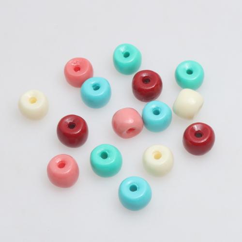 Resin Jewelry Beads, injection moulding, DIY, more colors for choice, 7x9mm, 100PCs/Bag, Sold By Bag