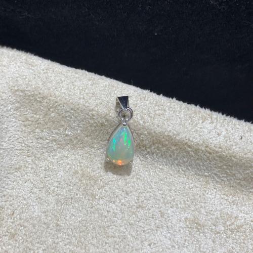 925 Sterling Silver Pendant, Pear, DIY, pendant size 9.5x5.7mm, Sold By PC