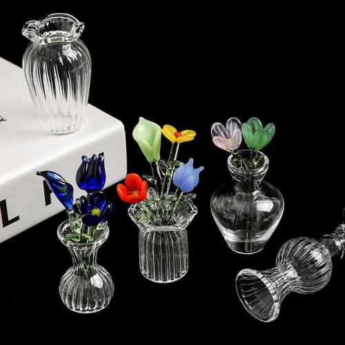 Glass Decoration, Vase, transparent & different styles for choice, Sold By PC
