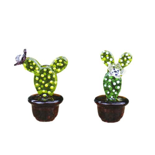 Glass Decoration, Opuntia Stricta, different styles for choice, Sold By PC